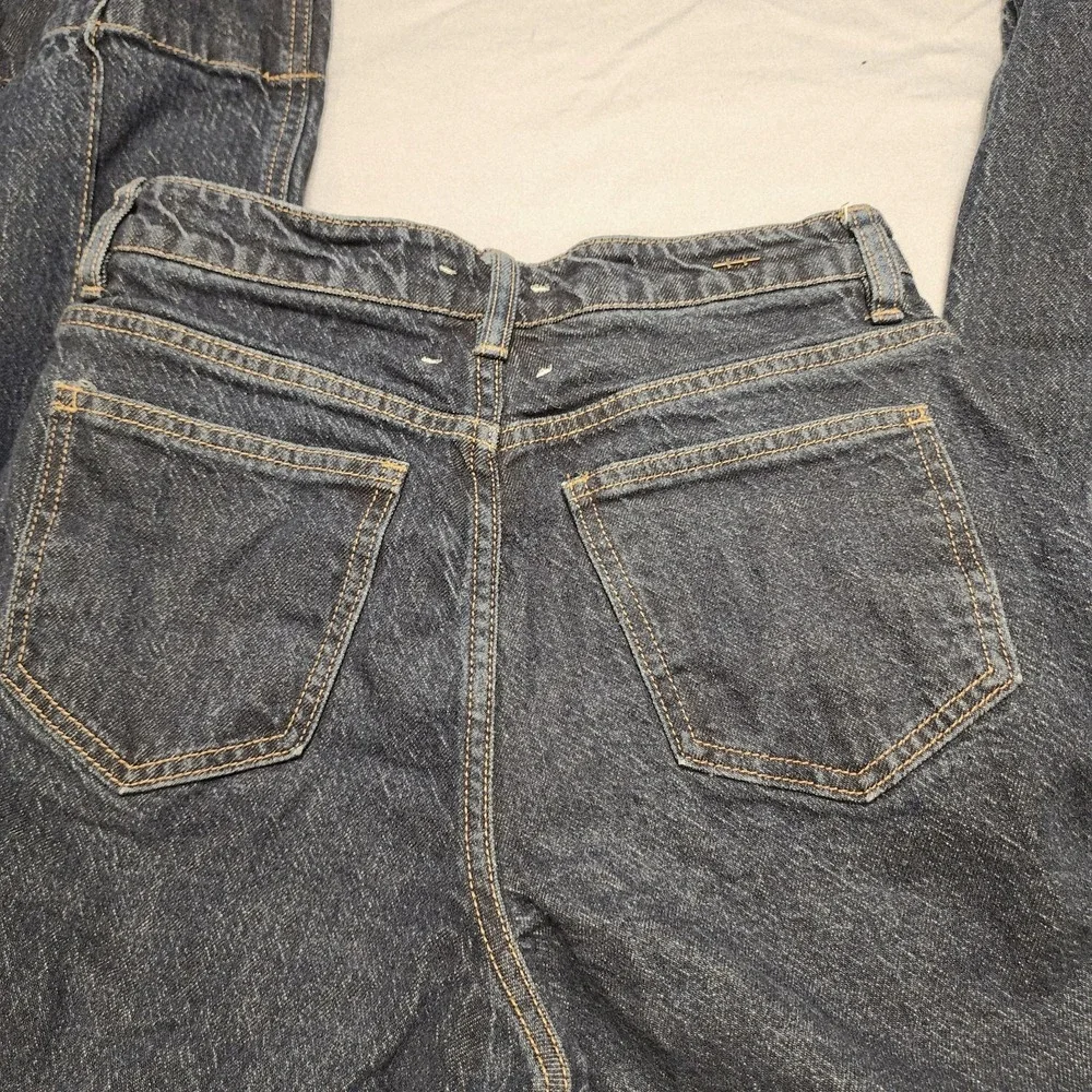Habitual Womens 2/26 Wide Leg Jeans Seamed Medium Blue High Rise Denim Pants‎